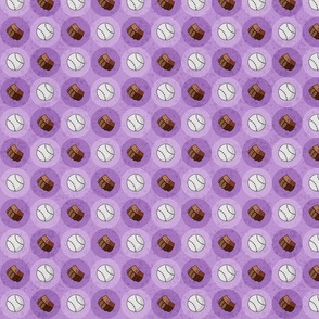 Baseball Checkerboard - Purple