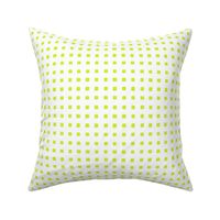 GEO SQUARES REVERSE LIME GREEN