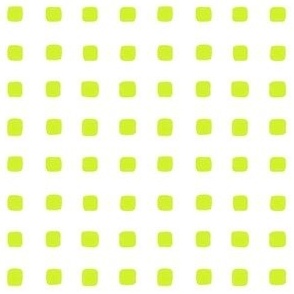 GEO SQUARES REVERSE LIME GREEN