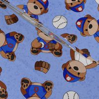 Baseball Teddy Bears Scatter Large - Blue