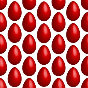 Easter Eggs red solid