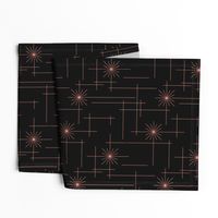 Orbs Starburst - Black/Salmon