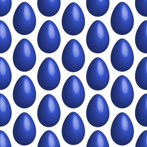 Easter Eggs blue solid