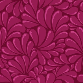 Organic "Hand Painted" Fucsia Pink Talavera Pattern