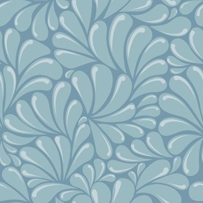 Organic "Hand Painted" Baby Blue Talavera Pattern