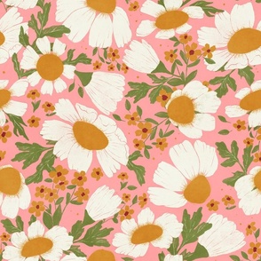  Large - Sunny Chamomile Pink