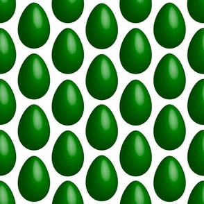 Easter Eggs green solid