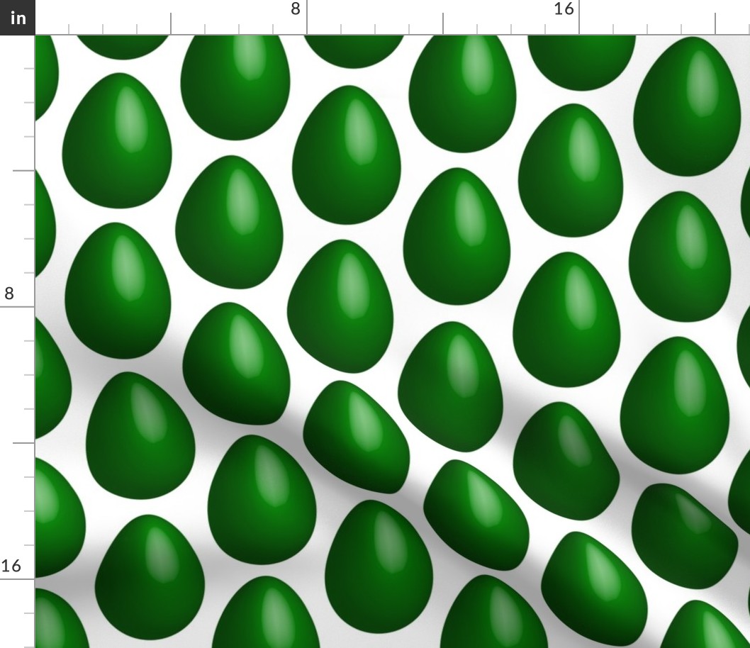 Easter Eggs green solid