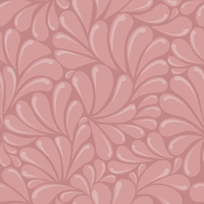Organic "Hand Painted" Light Pink Talavera Pattern