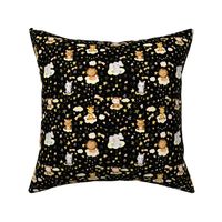 small scale safari night sky black