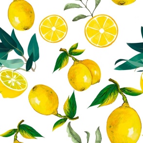 Mediterranean,Italian style,citrus,lemons,pattern 