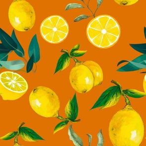 Mediterranean,Italian style,citrus,lemons,pattern 