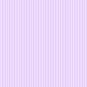  Classic 1/2 Inch White Pinstripe on a Pale Lilac Background