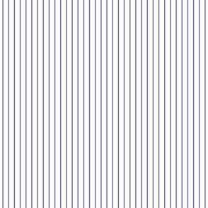  Classic 1/2 Inch Very Periwinkle Purple Blue Pinstripe on a White  Background