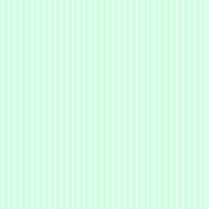 Classic 1/2 Inch White Pinstripe on a Summer Mint Green Background