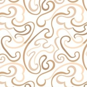 Swirly Curly Neutral Colors