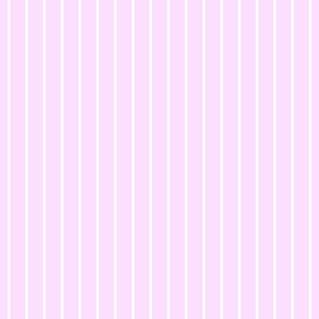 Classic wider 1 Inch White Pinstripe on a Pale Pink Cotton Candy Background
