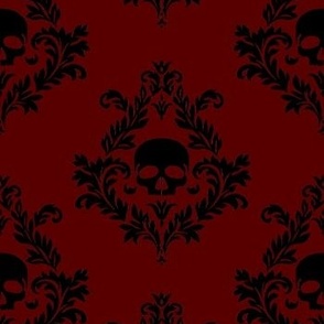 Blood Red Fabric, Wallpaper and Home Decor | Spoonflower