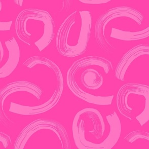 CURVED STROKES PINK