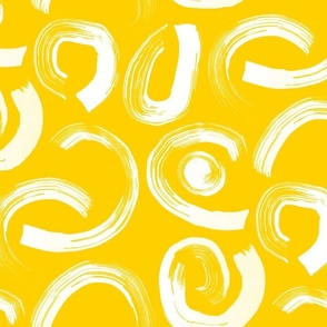 CURVED STROKES YELLOW
