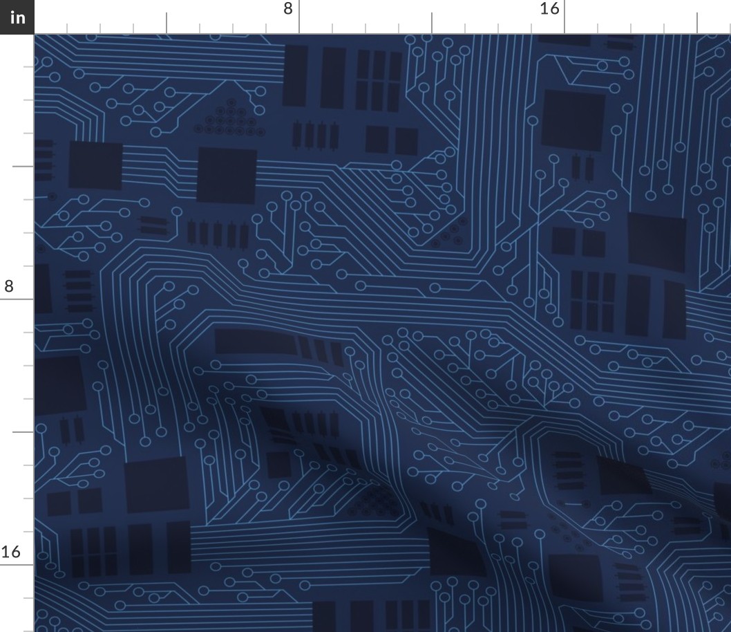 Motherboard Circuit Geek Computer Science blue