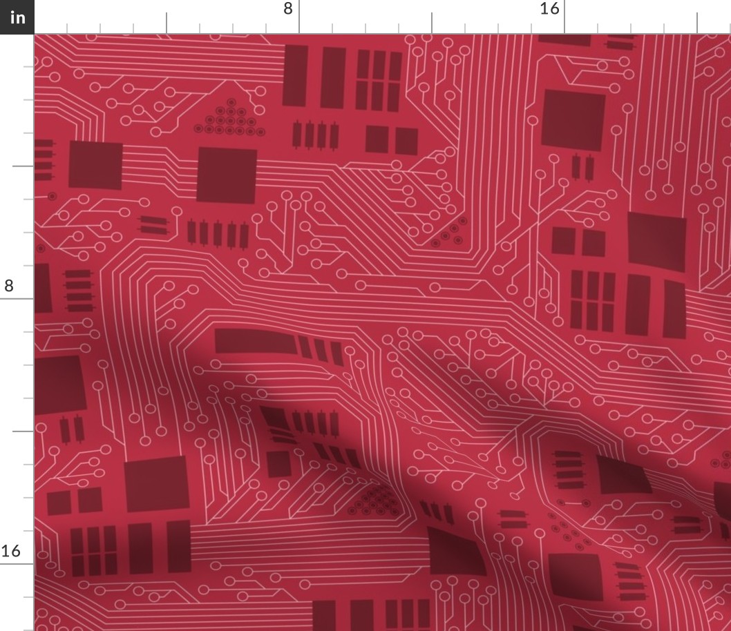 Motherboard Circuit Geek Computer Science red