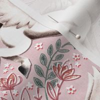 Filigree Floral Pegasi - blush pink 