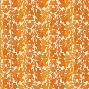 Textured Climbing English Ivy retro orange Small