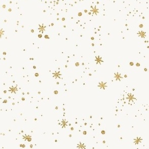 Gold Splatter and Stars