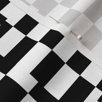 Glitchy Checkers // Black & White