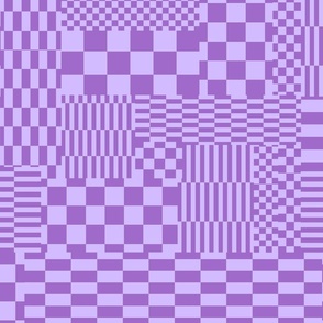 Glitchy Checkers // Purple