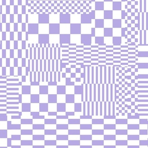 Glitchy Checkers // Lavender