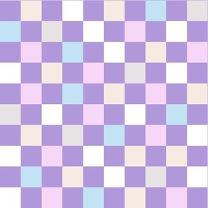 Pastel Lilac Checkered