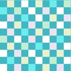 Teal Checkered