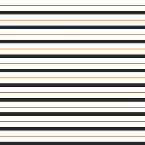 Stripes - Black & Orange - medium scale