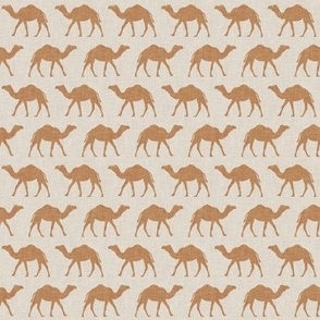(small scale) Camels - camel on beige - C22