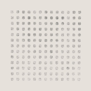 Square Grid Dots - Extra Large Textured Neutral Earth Tones Benjamin Moore Silver Satin Palette Subtle Modern Abstract Geometric