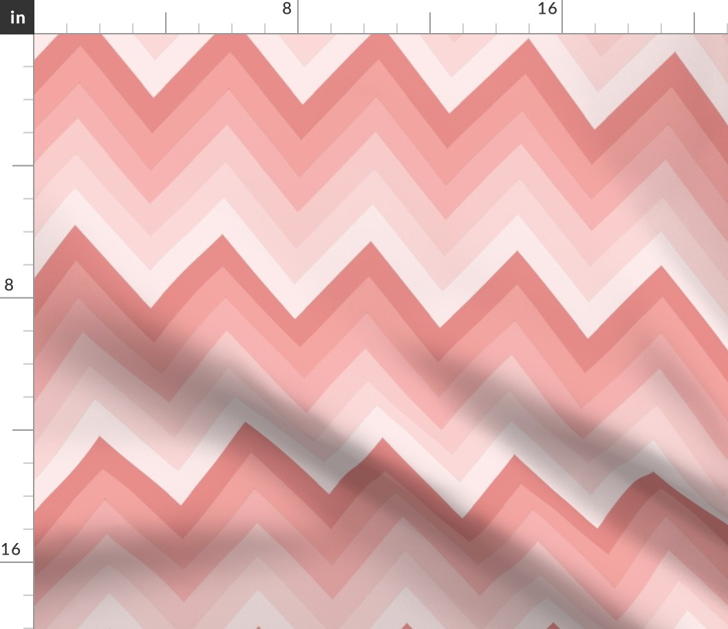 Rose Ombre Chevron