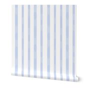 Light Blue Watercolor Stripes (Large Scale) 