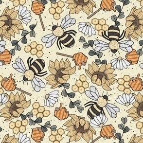 Vintage Bee Mine Floral (small)