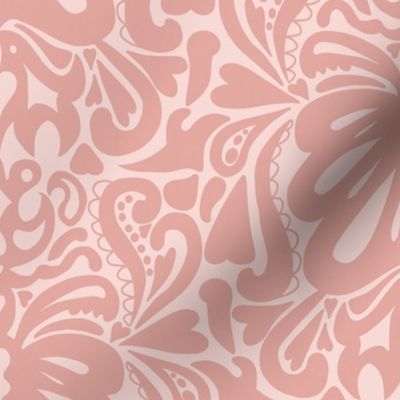 Fly Away Home: Pink Damask