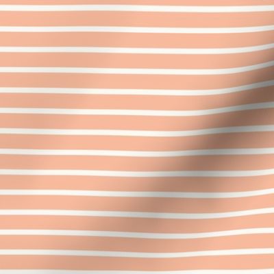 Peach and Cream Stripes