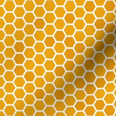Small Orange Honeycomb Repeat Hexagon Pattern