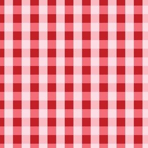 Small Gingham Plaid Check, Pink Gingham