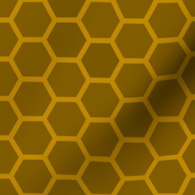 Large Golden Orange Honeycomb Bee Hive Geometric Hexagonal Design