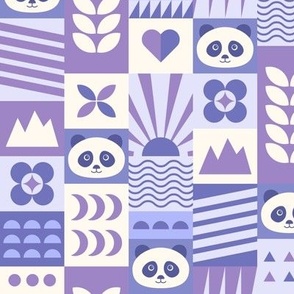 Med // Geo Panda Purple.