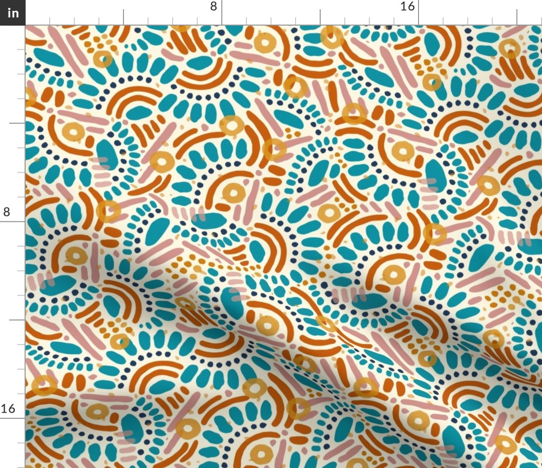 Bohemian Sun in Teal - Large