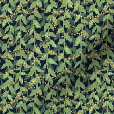 Enchanted Vines in Navy - Small