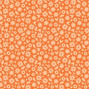 Springtime Floral in Orange