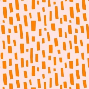 Orange Retro Dashes - Small